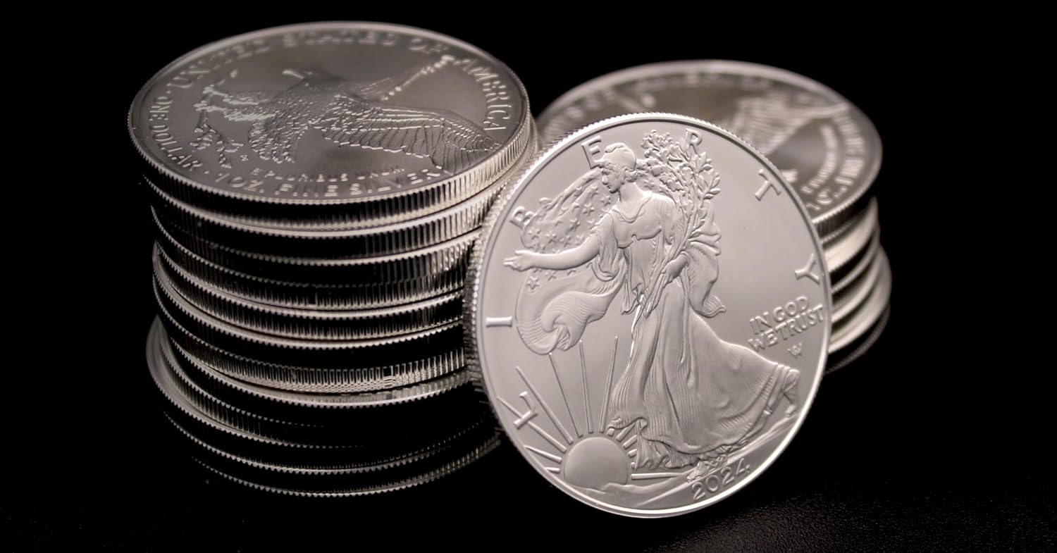 1986 - Present (Random Year) Lot of (5) 1 oz American Silver Eagle Coins Brilliant Uncirculated (Type 1 or 2) with Certificates of Authenticity $1 Seller BU