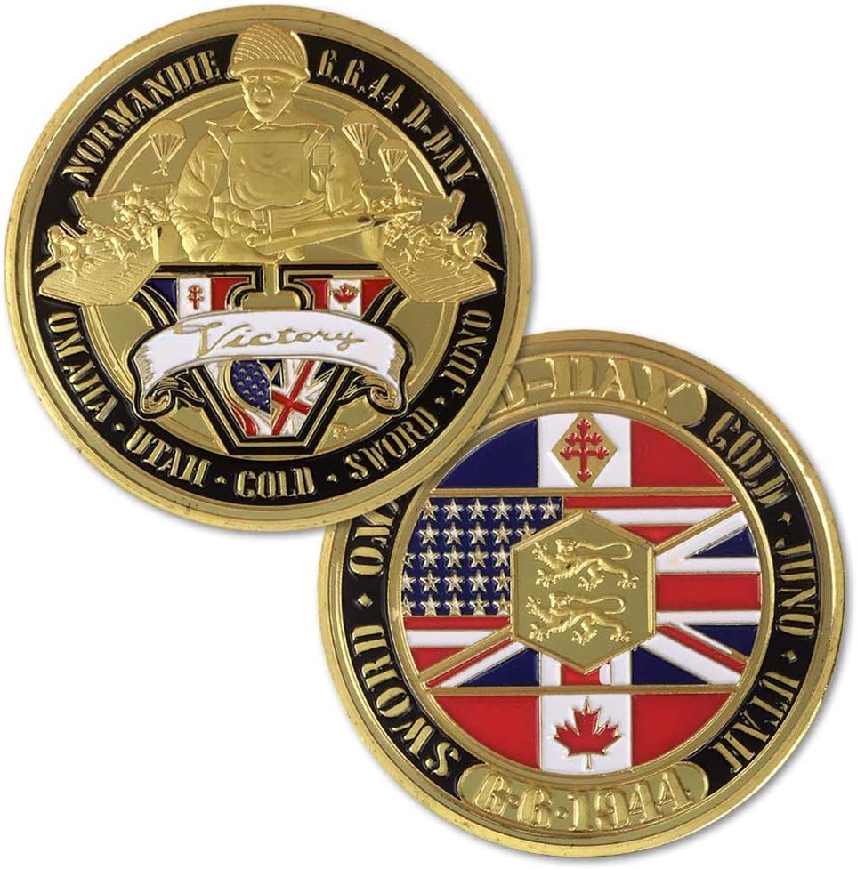 United States Army World War II Challenge Coin WWII Europe Soldier Veteran’s Gift.