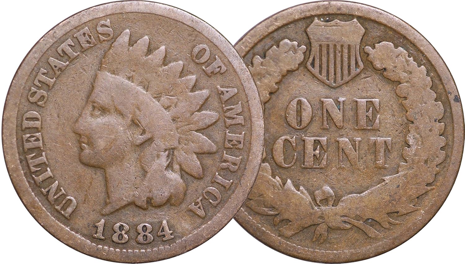 Old U.S. Silver Coins 5 Coin Collection Gift Set - Indian Head Cent, Buffalo Nickel, Mercury Dime, Standing Liberty Quarter, Walking Liberty Half Dollar