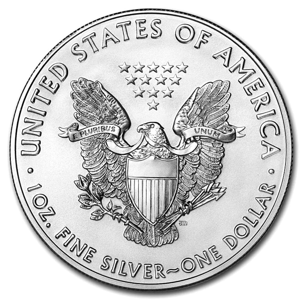 1986 - Present (Random Year) Lot of (5) 1 oz American Silver Eagle Coins Brilliant Uncirculated (Type 1 or 2) with Certificates of Authenticity $1 Seller BU