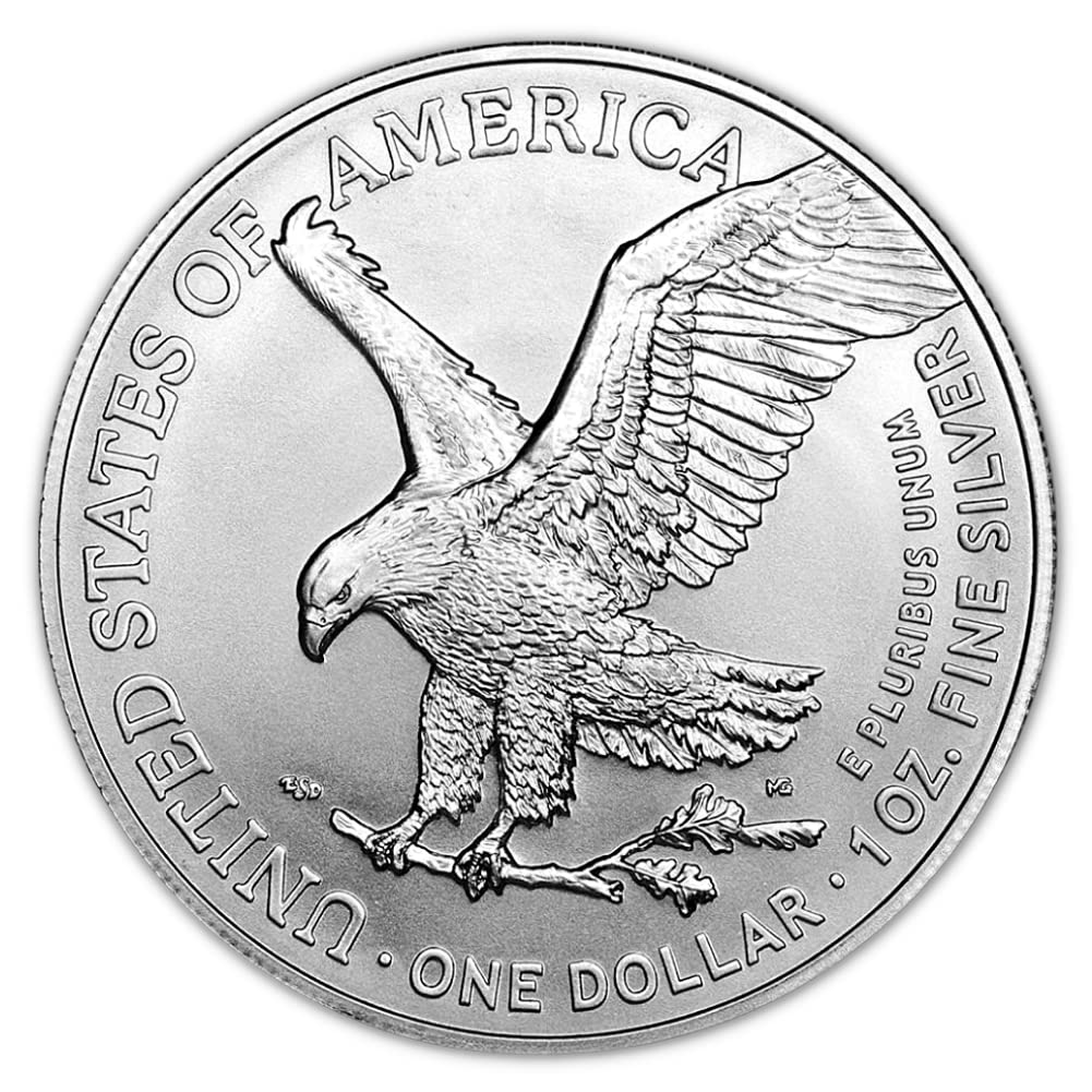 1986 - Present (Random Year) Lot of (5) 1 oz American Silver Eagle Coins Brilliant Uncirculated (Type 1 or 2) with Certificates of Authenticity $1 Seller BU