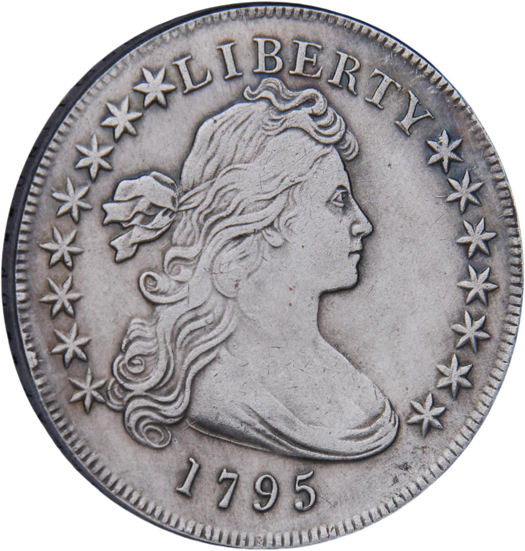 1795 1796 1797 1798 Liberty Dollar Coin – Silver-Plated Old US Coin, Collectible Replica for Coin Collectors, History Enthusiasts & Display, Old Coins for Collectors & Gifts (1795)