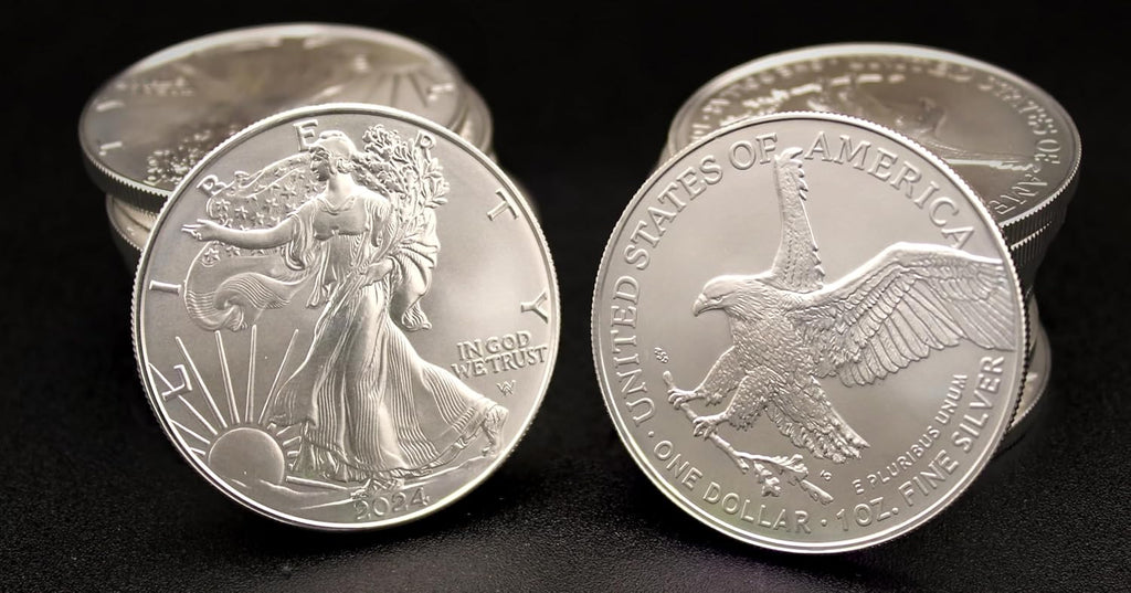 1986 - Present (Random Year) Lot of (5) 1 oz American Silver Eagle Coins Brilliant Uncirculated (Type 1 or 2) with Certificates of Authenticity $1 Seller BU