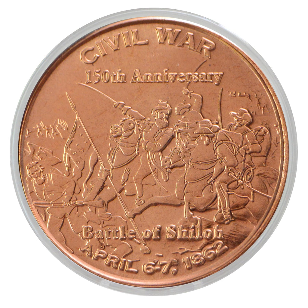 H.L. Hunley Submarine Civil War Commemorative 1 oz Pure .999 Copper Round Collectible Coin in Capsule