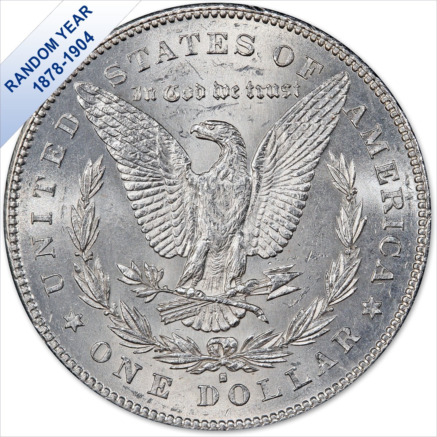 (1878-1904) Morgan Silver Dollar (BU) Two Coins Brilliant Uncirculated