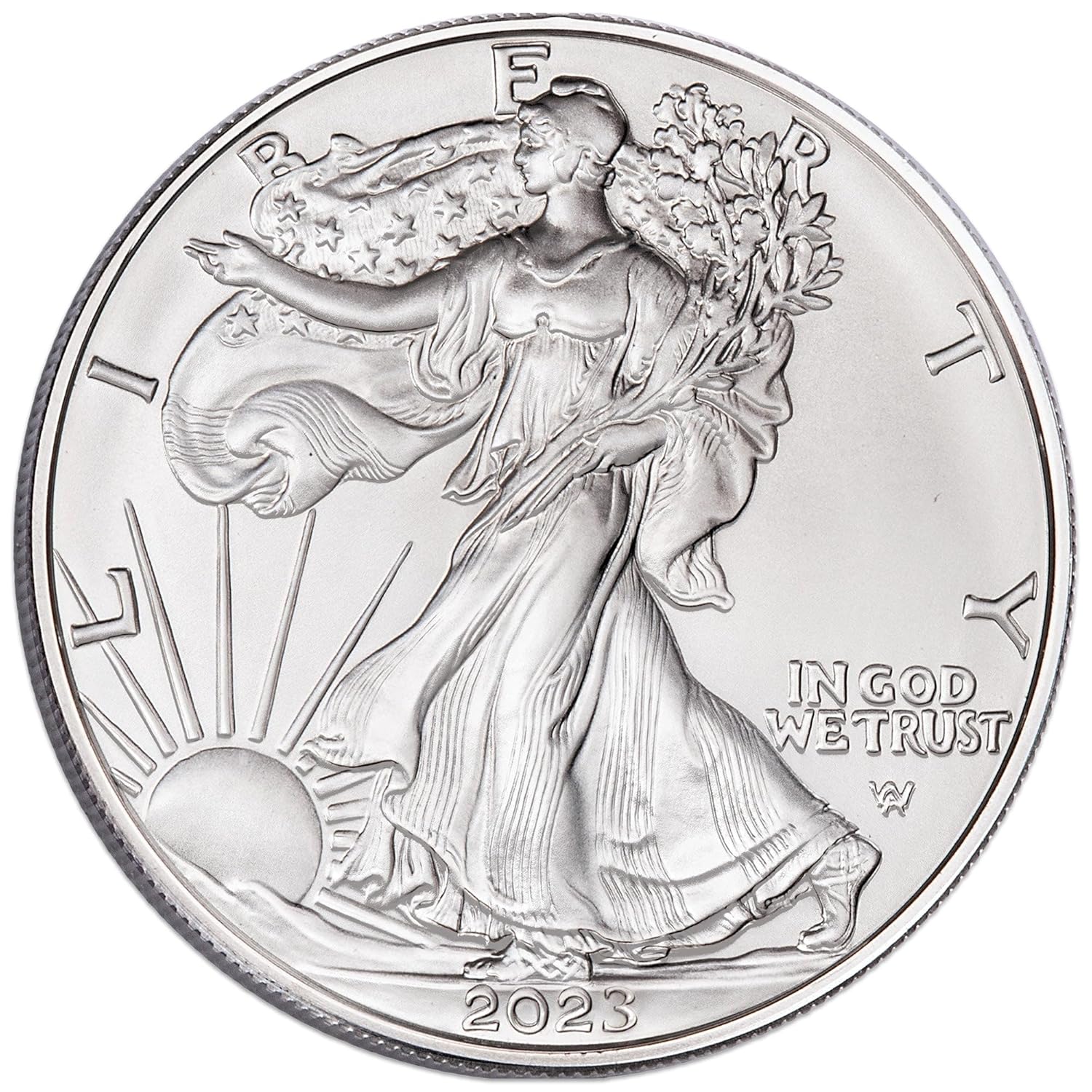 2023 American Silver Eagle Dollar Uncirculated Coin in Graduation Showpak Holder